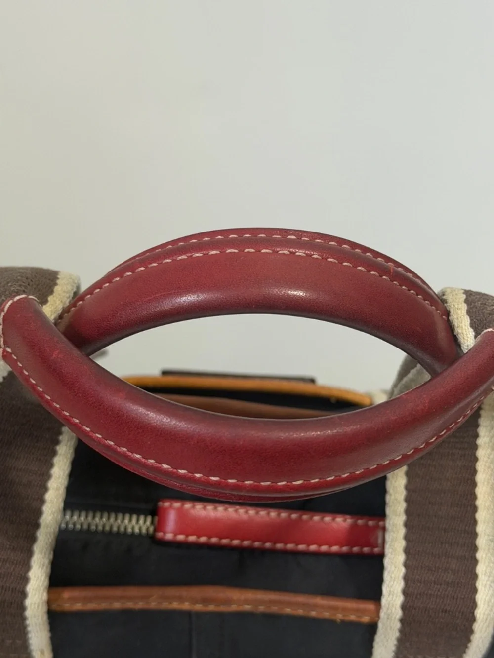 Coach Y2K black red Weekend Hampton Nylon “Inside-Out” small Tote bag